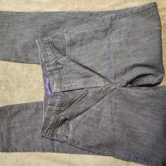 Nwt Gloria Vanderbilt Women's Straight Leg Jeans in Gray - Picture 11 of 12